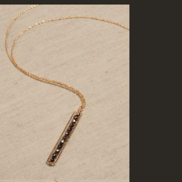 DELICATE PEAPOD PENDANT NECKLACE | AUREUS + ARGENT NWOT - Picture 1 of 3